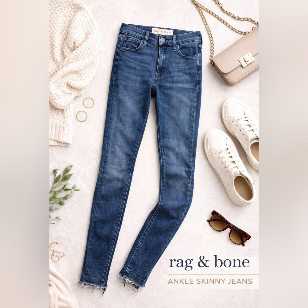 Rag & Bone Women's Dark Blue Skinny Jeans